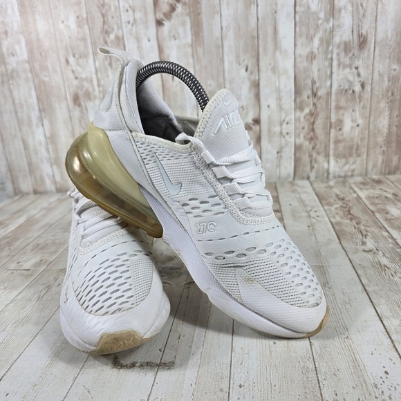 Nike Air Max 270 White Gold Tint Sneakers 943345-103 Womens 7.5 Youth 6Y - Picture 6 of 8